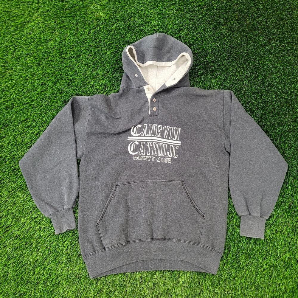Vintage 90s Velva-Sheen Hoodie Womens Large 21x24 Gray USA
